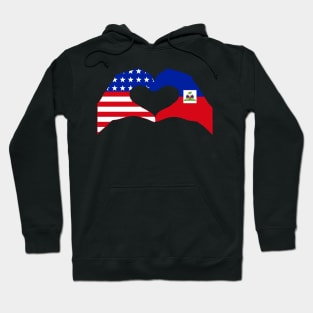 We Heart USA & Haiti Patriot Flag Series Hoodie